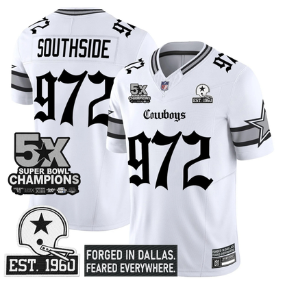 DAL 'Gothic Lone Star Edition' 5x Champions Patch Vapor Limited Jersey - All Stitched