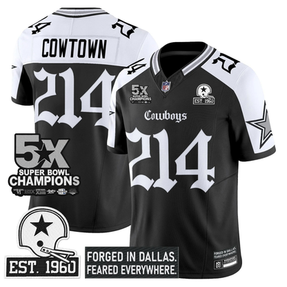 DAL 'Gothic Lone Star Edition' 5x Champions Patch Vapor Limited Jersey - All Stitched
