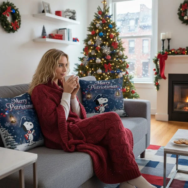 NEP x SNP | Premium Christmas Fleece Blanket & Throw Pillow