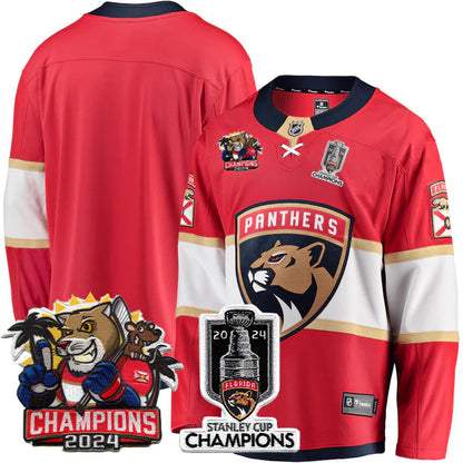 Florida Panthers 2024 Stanley Cup Champions Jersey - All Stitched