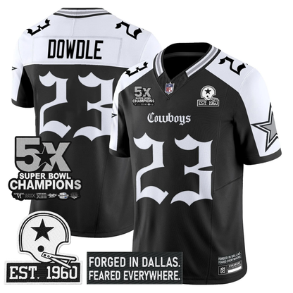 DAL 'Gothic Lone Star Edition' 5x Champions Patch Vapor Limited Jersey - All Stitched