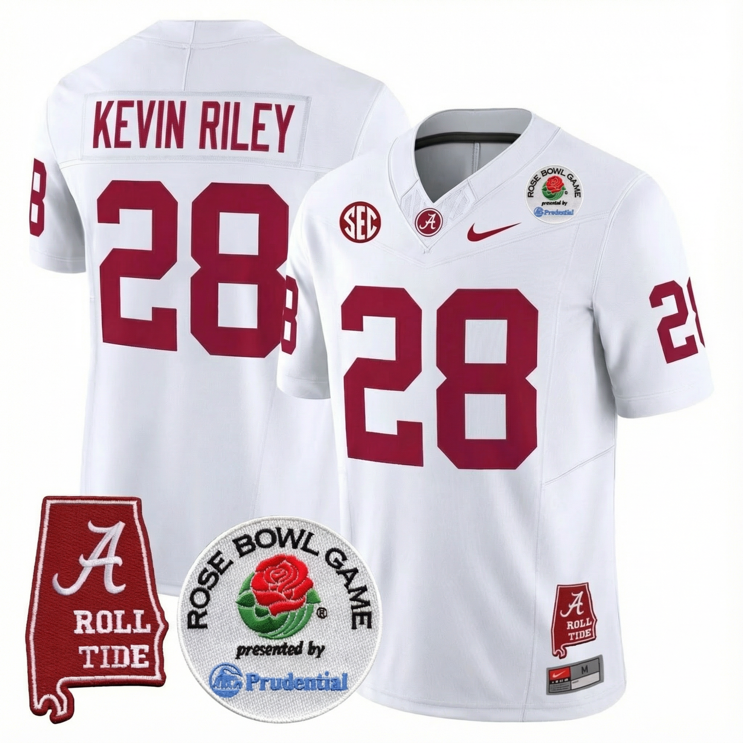 BAMA Rose Bowl Vapor Limited Jersey - All Stitched