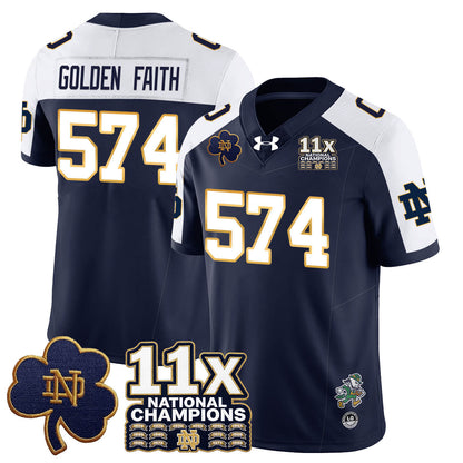 ND 11x-Time National Champions Vapor Limited Jersey - All Stitched