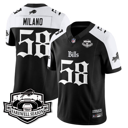 BUF Gothic Vapor Limited Jersey - Farewell Highmark Patch - All Stitched