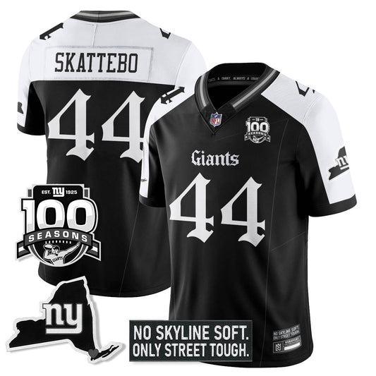 NYG 100th Seasons 'Gothic Gotham Edition' Vapor Limited Jersey - All Stitched