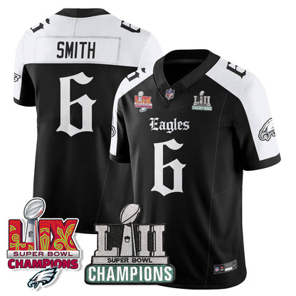 PHI 'Gothic Philly' LII-LIX Super Bowl Champions Vapor Limited Jersey - All Stitched