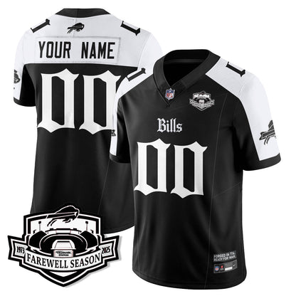 Custom BUF Gothic Vapor Limited Jersey - Farewell Highmark Patch - All Stitched