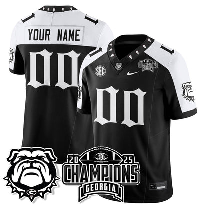 UGA Gothic Vapor Limited Custom Jersey - SEC Football Champions - All Stitched