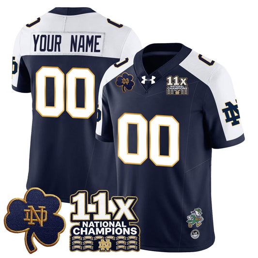 Custom ND 11x-Time National Champions Vapor Limited Jersey - All Stitched