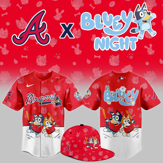 Atlanta Braves 2025 Bluey Night Limited Jersey