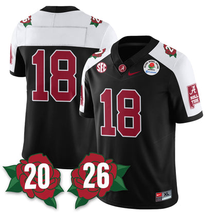 BAMA Rose Bowl Vapor Limited Football Jersey - All Stitched