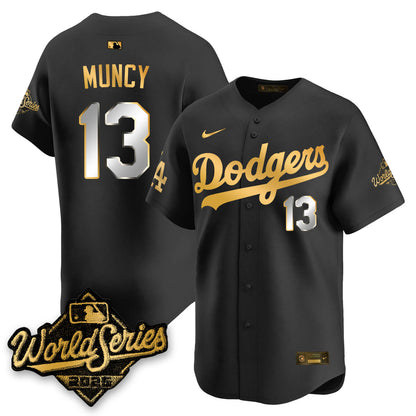 Los Angeles Dodgers 2025 World Series Gold Jersey - All Stitched