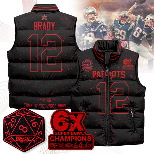 New England Patriots 'Stranger Things Edition' Unisex Puffer Vest
