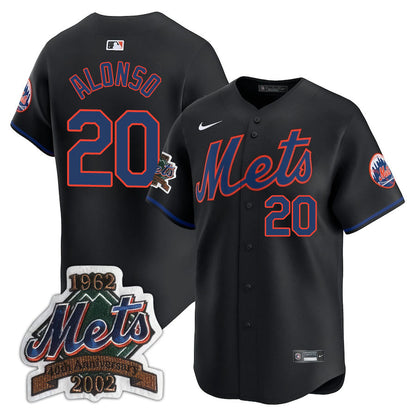 NYM Limited Jersey - 2002 Patch - All Stitched