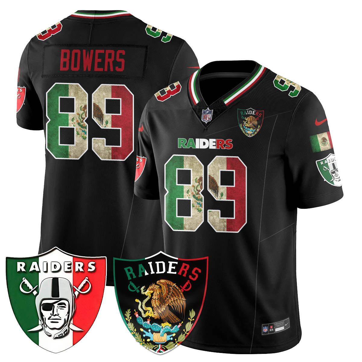 Las Vegas Raiders Mexico Vapor Limited Jersey - All Stitched