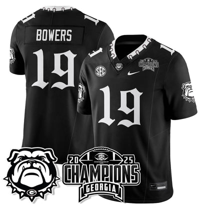 UGA Gothic Vapor Limited Jersey - SEC Football Champions - All Stitched