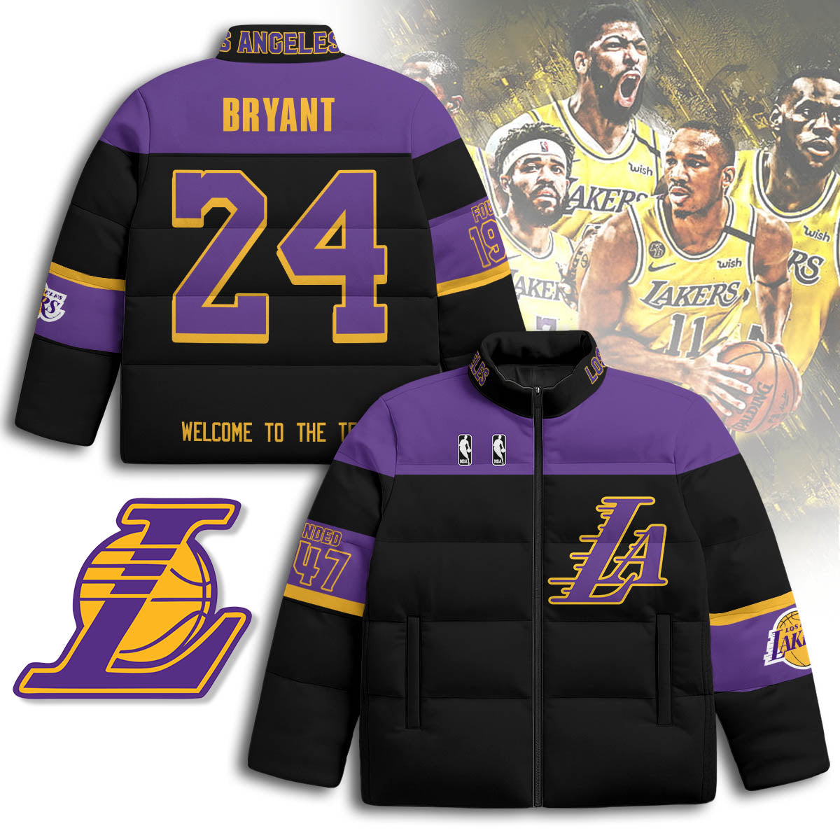Los Angeles Lakers Unisex Puffer Jacket