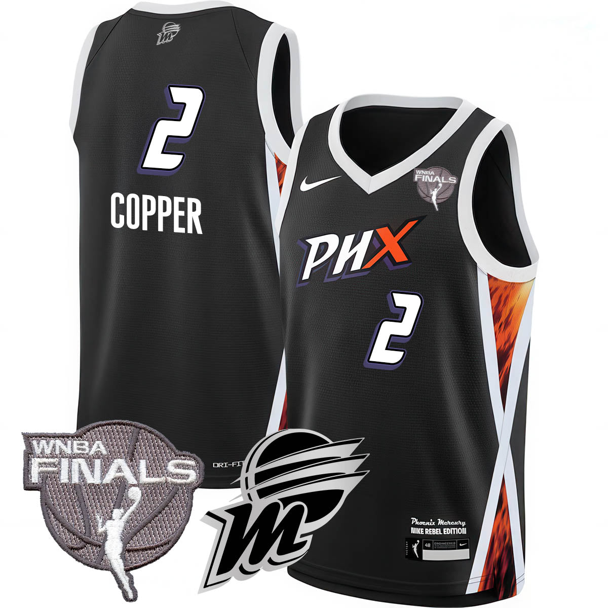 Phoenix Mercury 2025 WNBA Finals Jersey - All Stitched