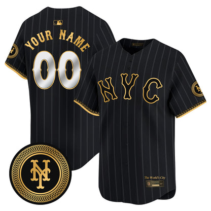Mets Francisco Graphite 2024 City Connect Limited Custom Jersey TLA - All Stitched