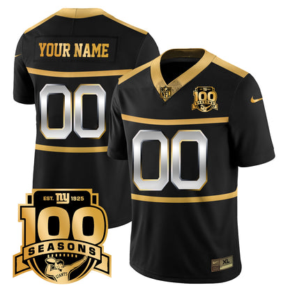 Giants "Century Red' 100TH Season Commemorative Custom Jersey TLA - All Stitched