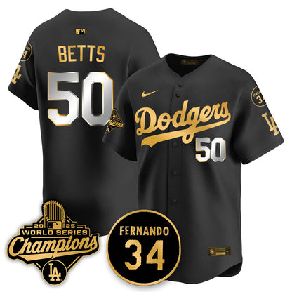 LAD 2025 World Series Champions Jersey - All Stitched