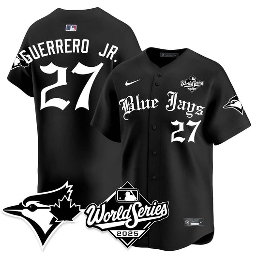 Toronto Blue Jays Gothic 2025 World Series Jersey - All Stitched