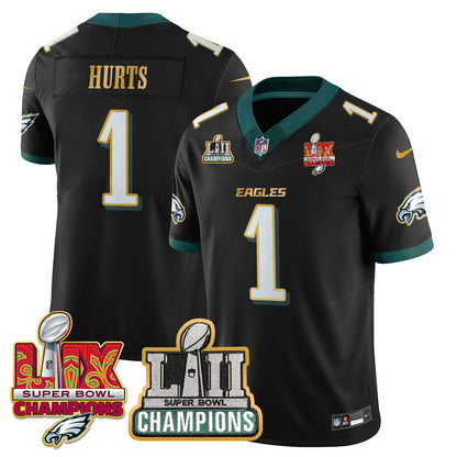 PHI LII-LIX Super Bowl Champions Vapor Limited Gold Jersey - All Stitched