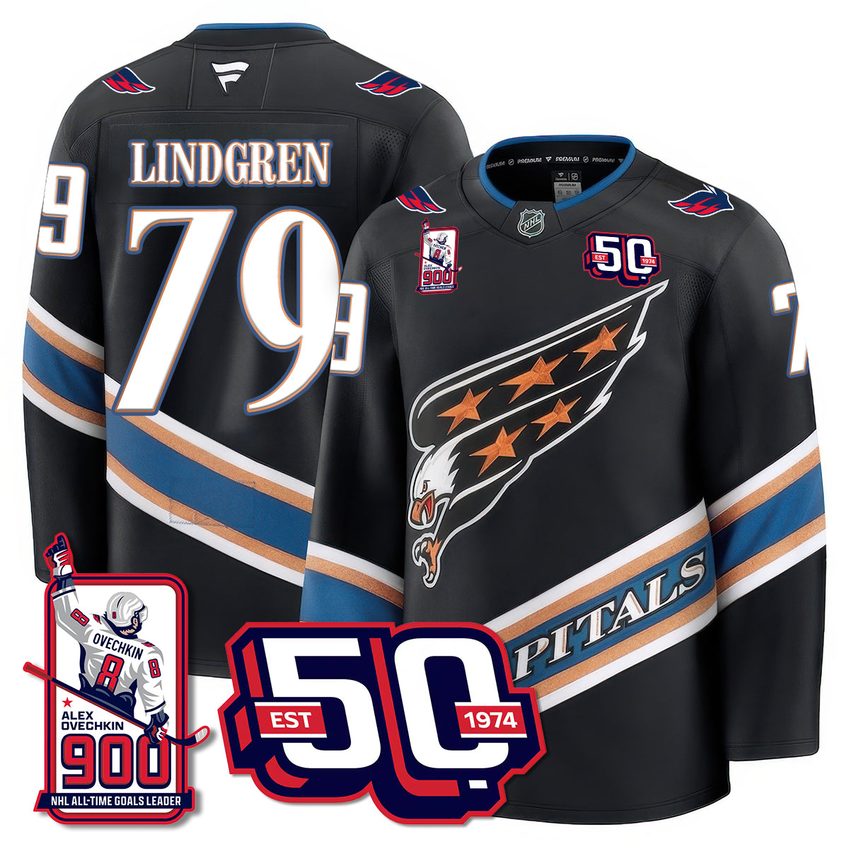 WSH 2025 Premium Jersey - 900 GOALS -  All Stitched