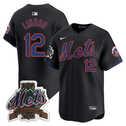 NYM Limited Jersey - 2002 Patch - All Stitched