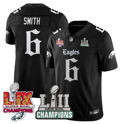 PHI 'Gothic Philly' LII-LIX Super Bowl Champions Vapor Limited Jersey - All Stitched