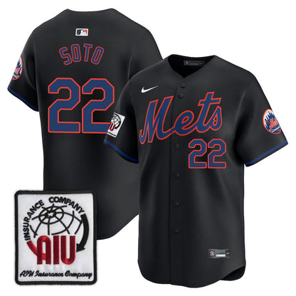 NYM Limited Jersey - 2000 Patch - All Stitched