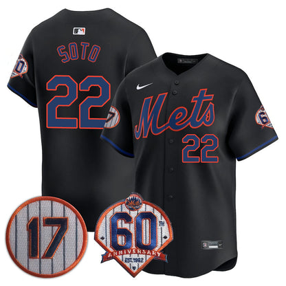 NYM Limited Jersey - 2022 Patch - All Stitched