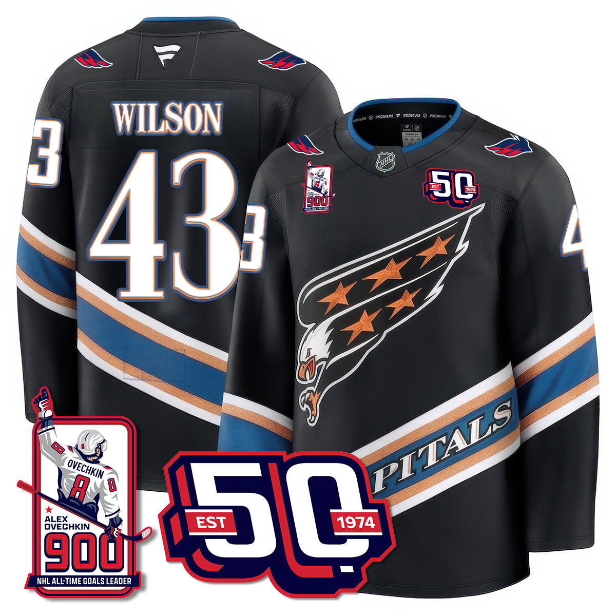 WSH 2025 Premium Jersey - 900 GOALS -  All Stitched