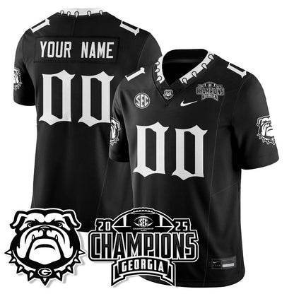 UGA Gothic Vapor Limited Jersey - SEC Football Champions - All Stitched