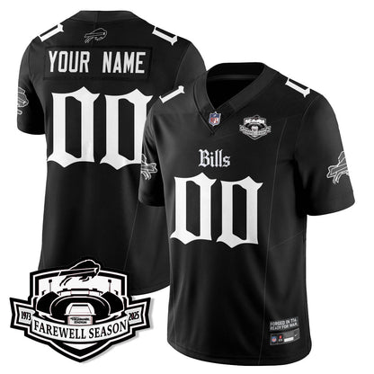 BUF Gothic Vapor Limited Jersey - Farewell Highmark Patch - All Stitched