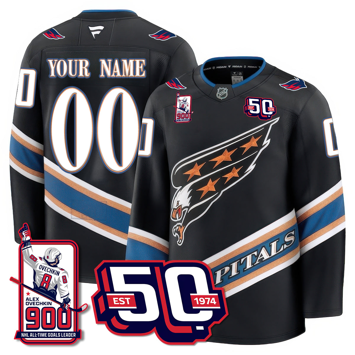 WSH 2025 Premium Jersey - 900 GOALS -  All Stitched