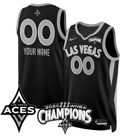 Las Vegas Aces 2025 WNBA Championship Custom Jersey - All Stitched