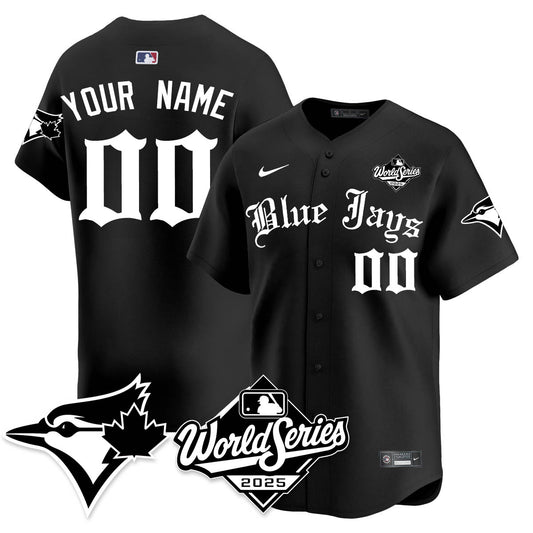 Toronto Blue Jays Gothic 2025 World Series Custom Jersey - All Stitched