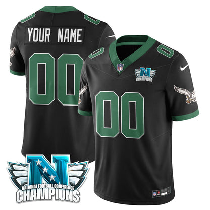 Philadelphia Eagles 2024 NFC Champion Custom Jersey - All Stitched