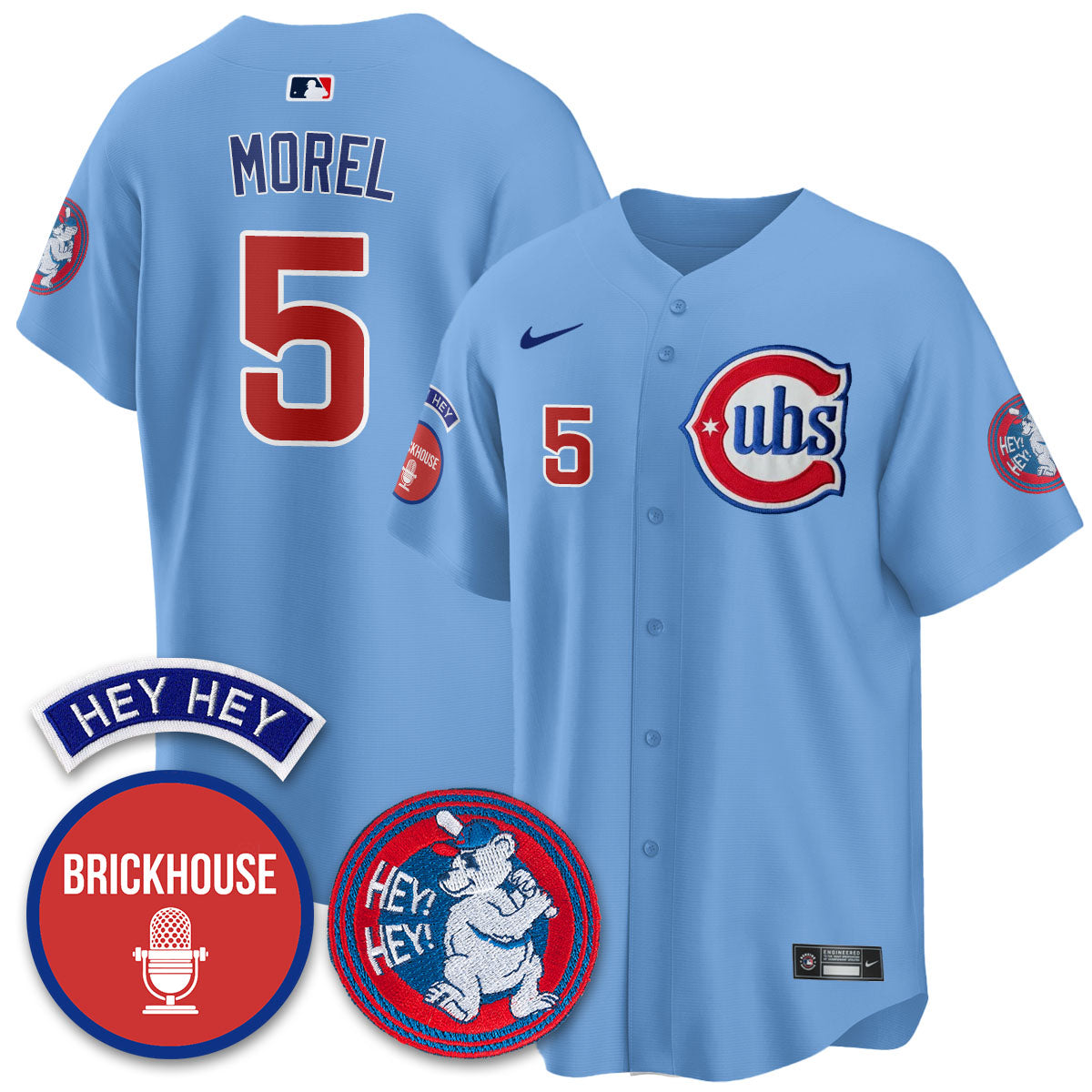 Chicago Cubs Limited Jersey - Jack Brickhouse "Hey Hey" Patch - All Stitched