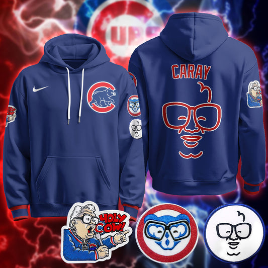 Chicago Cubs Limited Hoodie - Harry Caray "Holy Cow" Patch - All Stitched