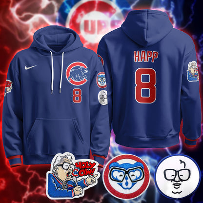 Chicago Cubs Limited Hoodie - Harry Caray "Holy Cow" Patch - All Stitched