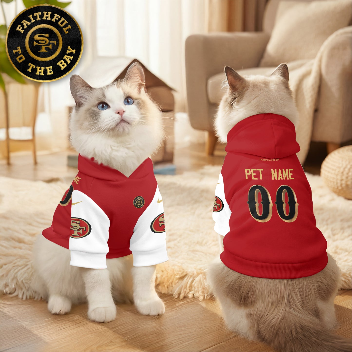 San Fransisco 49ers “Rivalries” Pet Hoodie