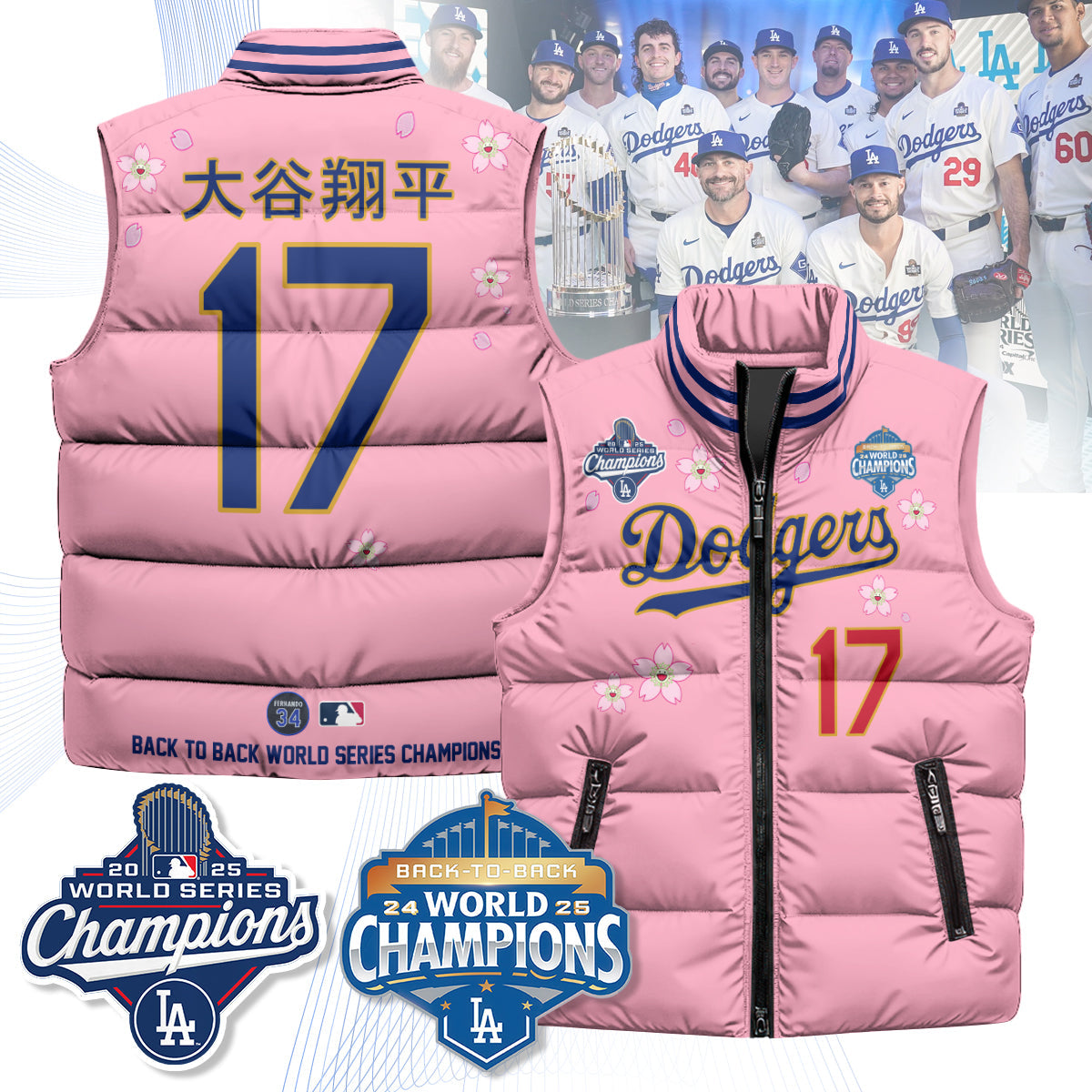 LAD Tokyo 2025 World Series Champions Puffer Vest