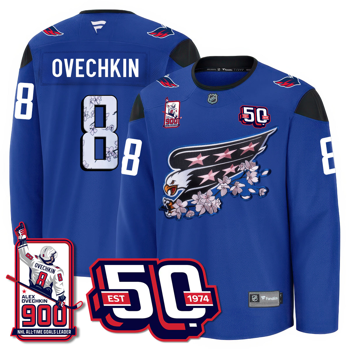 WSH 2025 Premium Jersey - 900 GOALS -  All Stitched