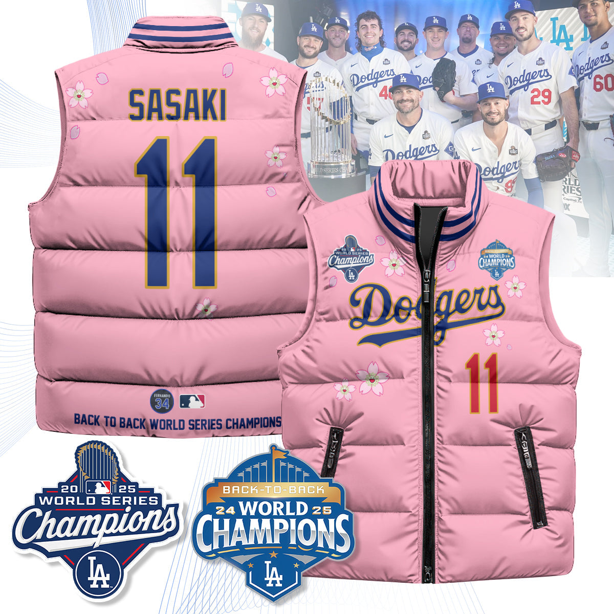 LAD Tokyo 2025 World Series Champions Puffer Vest
