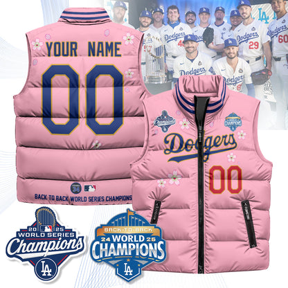 Custom LAD Tokyo 2025 World Series Champions Puffer Vest