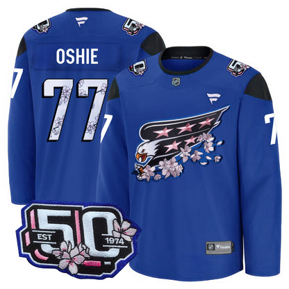 Washington Capitals 50th Anniversary Premium Jersey - All Stitched