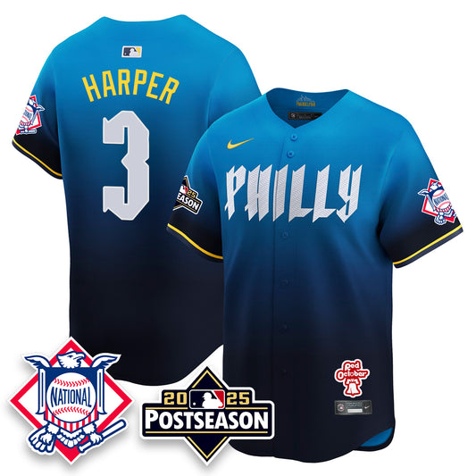 Philadelphia Phillies 2025 Postseason Jersey - All Stitched