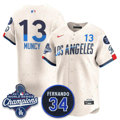 LAD 2025 World Series Champions Jersey - All Stitched